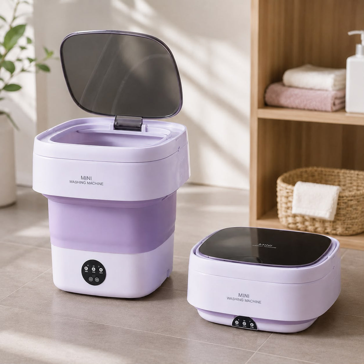 🧺 Foldable Mini Washing Machine – Compact, Powerful & Easy to Use