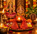 🪔 PACK OF 2 LAXMI CHARAN DIYA PAIR 🪔 | Decorative Set for Diwali & Pooja ✨